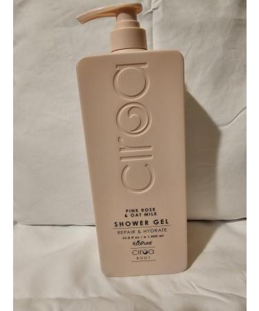 Goat's Milk & Collagen Shower Gel 33.8 oz for Ciroa (Pink Rose & Oat Milk)