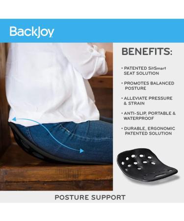BackJoy Posture Seat Pad | Hip & Pelvic Support for Improved Posture | Home, Office, Car | Waterproof & Ergonomic | Blue EVA Plastic - Buy Online on GoSupps.com