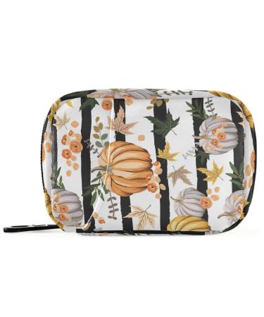 Pumpkins Thanksgiving Day Fall Travel Pill Organizer Case 7 Day Pill Box Holder Large Daily Medicine Organizer for Fish Oils Vitamin Holder Supplement Travel Gifts Ltt-036
