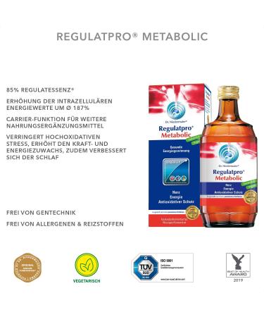  Dr. Niedermaier Dr. Niedermaier Regulatpro Metabolic I for increased energy and improved sports performance - Antioxidant protection - Contains magnesium manganese vitamin B - 3 x - Buy Online on GoSupps.com