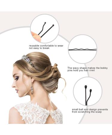 Black Bobby Pins 240pcs Hairpins for Buns - BEIAKE Hair Accessories for Women, Girls, and Kids | Invisible Wave Hairclip Barrette for All Hair Types (2 Inch) - Buy Online on GoSupps.com