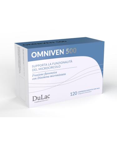 Dulac Farmaceutici 1982 DuL c Omniven 500 Food Supplement with Diosmine Esperidine 80 Tablets Large