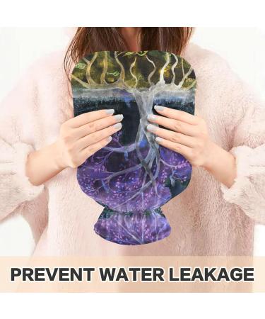 NAANLE Purple Tree of Life Hot Water Bottle | 2L Heat & Cold Therapy | Back Pain Relief & Hand/Foot Warmer - Buy Online on GoSupps.com