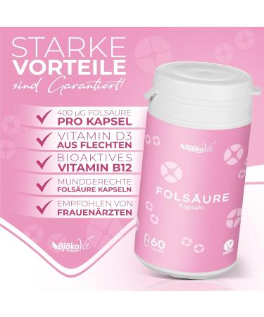 Buy Bj kovit Folic Acid Tablets - Essential Nutrients for Pregnancy & Lactation | Vegan Capsules | 60 Pieces - Buy Online on GoSupps.com