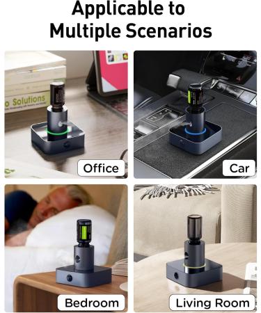 Premium Waterless Nebulizing Diffuser for Essential Oils - Cordless Portable & Super Quiet | Includes 30ml Oil & 2 Caps - Buy Online on GoSupps.com