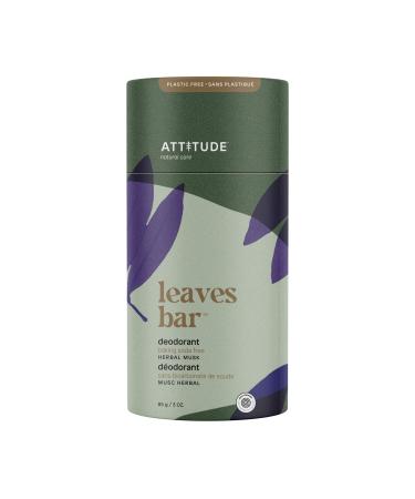 ATTITUDE Plastic-Free Deodorant  Aluminum Free  Baking-Soda Free  EWG Verified Body Care  Vegan and Cruelty-free  Herbal Musk  3 Ounces - Buy Online on GoSupps.com