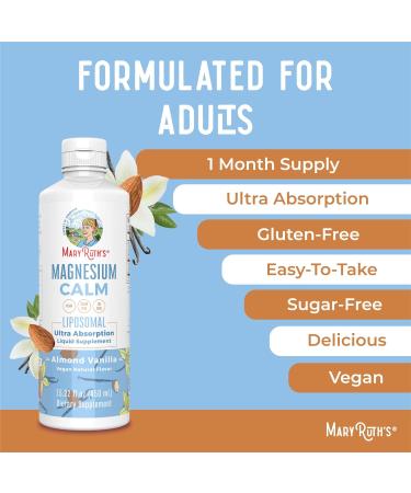 MaryRuth Organics Reishi Liposomal (Candied Pecan) & Magnesium (Almond Vanilla) | Clean Label Project Verified | Vitamins for Immunity Calm & Overall Wellness | Vegan Non-GMO Gluten-Free - Buy Online on GoSupps.com