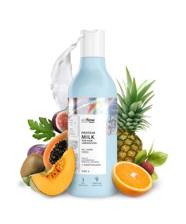 So!Flow Protein Milk for Hair Lamination - Reishi Mushroom Infusion for Ultimate Hair Restoration and Shine with Natural Adaptogens