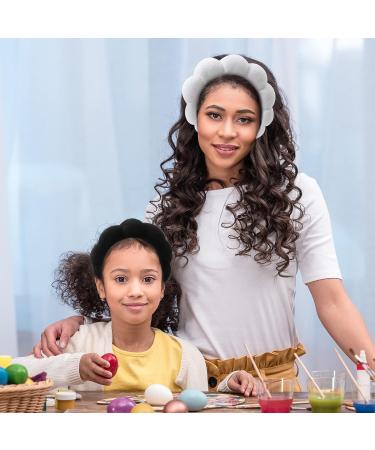 Zimblin Spa Headband for Women - Black Makeup and Skincare Sponge Bubble Puffy Headband for Face Washing, Makeup Removal, Shower - Best Quality - Buy Online on GoSupps.com