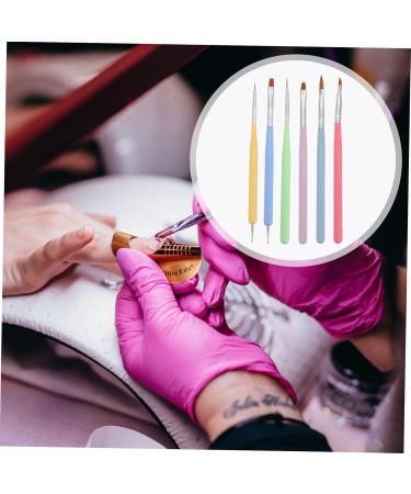 Mikinona 1 Set Nail Pen Manicure Supplies Nail Art Drawing Pen Nail Dotting Tool Kit Gel Nail Brush Nail Art Liner Brush DIY Nail Painting Tool Kit De U as De Gel Nails Supplies Lotus Wood - Buy Online on GoSupps.com
