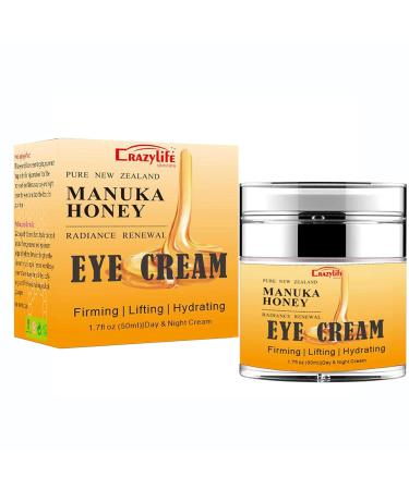 Buy Manuka Honey Eye Cream - Reduce Dark Circles & Puffiness | Anti-Aging Retinol & Aloe Vera Formula for Fine Lines - Buy Online on GoSupps.com