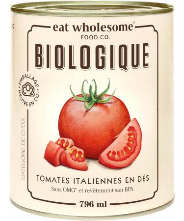 Eat Wholesome Organic Italian Diced Tomatoes 796 ml (pack of 12) - Buy Online on GoSupps.com