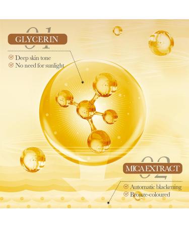  Nurvidis Tanning Cream Self Tanner Bronzing Lotion 50g Sun Tan Accelerator for Solarium Dark Self Tanning Cream for Face and Body for a Soft and Even Bronzing Effect - Buy Online on GoSupps.com