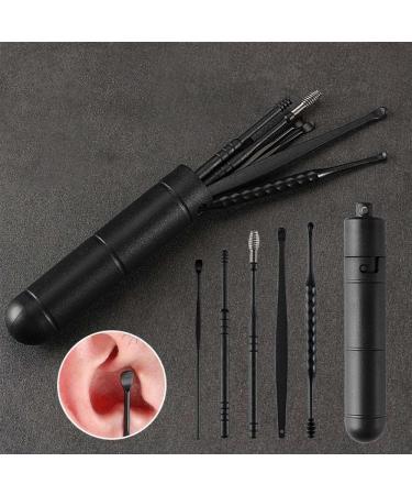 7Pcs Stainless Steel Ear Cleaning Kit with Storage Case - Spiral Reusable Ear Canal Cleaner Tools for Wax Removal - Buy Online on GoSupps.com