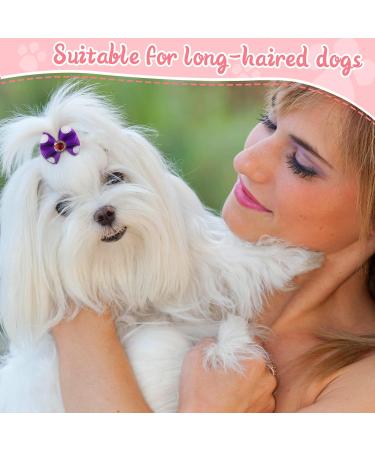 Reginary 300 Pack Dog Bows - Cute Hair Accessories for Girls, Small Puppies - Colorful Grooming Bowknots with Rubber Bands - Perfect Gift for Pets - Buy Online on GoSupps.com