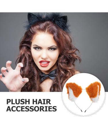 FRCOLOR Plush Cat Ear Cosplay Headband Plush Furry Neko Ears Birthday Cosplay Party Headbands Hair Accessories for Women Girls Adult Kids Assorted Color 3 - Buy Online on GoSupps.com