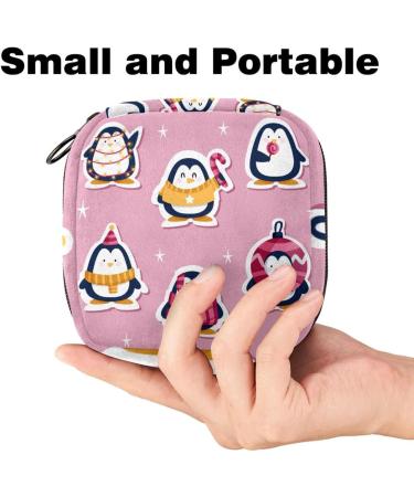 Shop Fun Women's Taping Storage Bags - Penguin Stickers Portable Menstrual Inserts & More | Perfect for School & Office - Buy Online on GoSupps.com