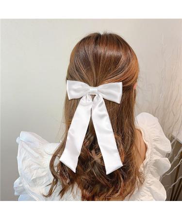 2 Pieces of Butterfly Hair Clips Vintage Butterfly Bows Made of Satin Women's Hair Accessories Suitable for Parties Weddings And Gatherings (Available in Pink and White). - Buy Online on GoSupps.com