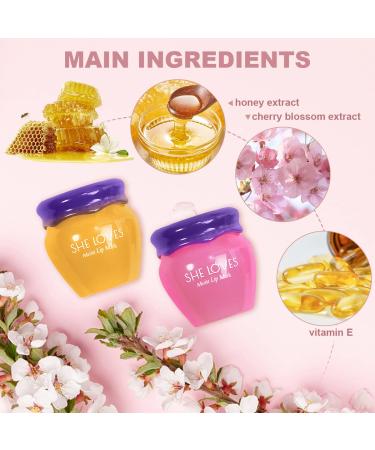 Cherry Blossom Lip Sleeping Mask - Hydrating & Preventing Dry Lips | Fade Lip Lines | Exfoliator & Moisturizer for Lip Repair - Sakura Night Lip Treatment - Buy Online on GoSupps.com
