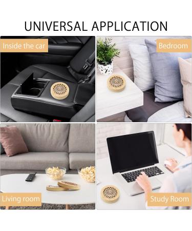 Fragrance Stones for Essential Oils - 6.5cm Aromatization & Dehumidification with 9cm Magnetic Wooden Box | Perfect for Office Bedroom Living Room & Bathroom - Buy Online on GoSupps.com