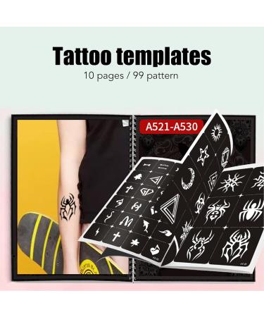 Shop Reusable Stencils - 99 Waterproof Body Art Patterns for Women & Kids | Perfect for Parties - Buy Online on GoSupps.com