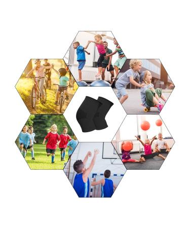 Yxmeiguo Kids Knee Brace Sleeves - Compression Knee Pads for Basketball Volleyball & Gymnastics - Durable Support for Boys & Girls - Available in Medium Black & Blue - Buy Online on GoSupps.com