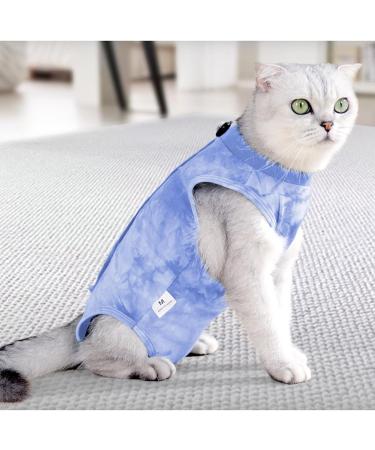 Yoolhamy Katzenbody Professional Recovery Suit for Cats | Post-Op Castration & Abdominal Wound Care | E-Collar Alternative | Blue - Buy Online on GoSupps.com