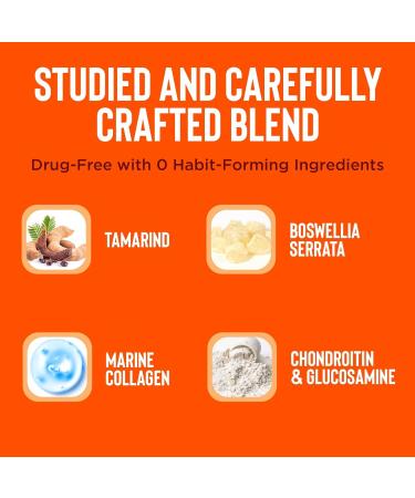 Relaxium Flexium Joint Support Supplement Drug-Free with CurcuTame Blend Turmeric Supplement Formulated to Support Comfort and Mobility 60 Capsules - Buy Online on GoSupps.com