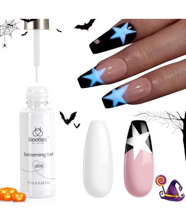 Beetles Glow in the Dark Gel Nail Polish - Luminous Blue Halloween Nail Art Soak Off UV/LED 7ml Perfect Gift for Women - Buy Online on GoSupps.com