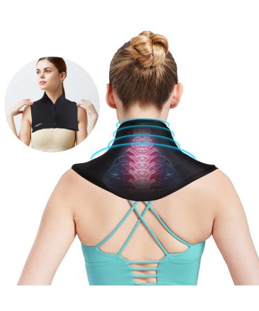 iTHEARU Neck Ice Pack Wrap Reusable Ice Pack for Neck and Shoulders Pain Relief Neck Ice Pack Cold&Hot Therapy for Sport Strains Office Neck Pressure Cervical Surgery Recovery Christmas Gift