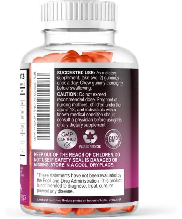 Apple Cider Vinegar Gummy Vitamins 1000mg Vegan Detox & Cleanse with Beet Root, B12 & Natural Apple Flavor 60 Gelatin-Free Gummies - Buy Online on GoSupps.com
