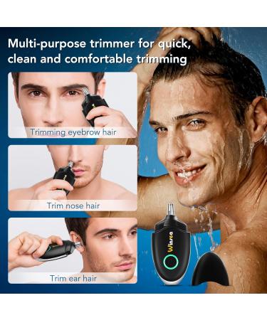 High-Precision Ear & Nose Hair Trimmer for Men & Women - USB Rechargeable Waterproof Portable & Quiet Travel Shaver - Buy Online on GoSupps.com