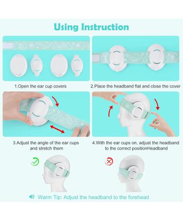 Zeroto Baby Ear Defenders - Soft Adjustable Ear Protection for Children (3 Months to 2 Years) | 25dB NRR - Green - Buy Online on GoSupps.com