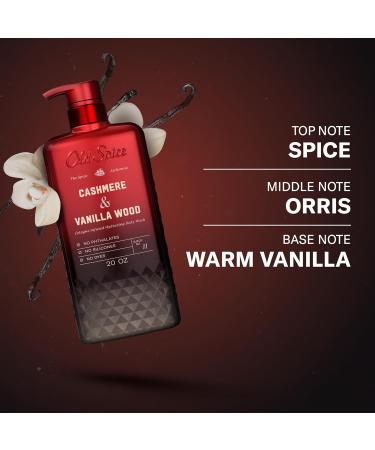 Old Spice Body Wash for Men The Spice Alchemist Collection 24/7 Cologne Infused Hydration No Trade Off Formula Free of Phthalates Silicones & Dyes Cashmere + Vanilla Wood Scent 20 oz - Buy Online on GoSupps.com