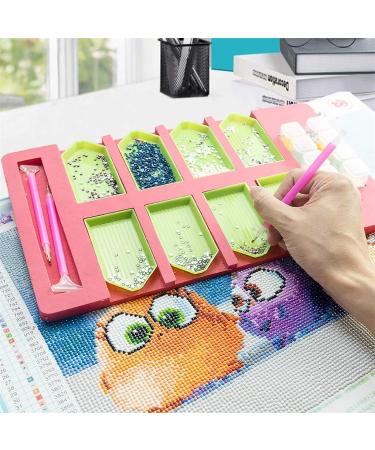 HXYQMMY Diamond Painting Accessories Tray Organizer - 8 Slots Multi-Boat Holder for Square Bead Storage Containers - Ideal Craft Tool Kit for Adults - Buy Online on GoSupps.com