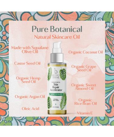Brittanie's Thyme Skin Repair Accelerator for Scars & Stretchmarks | Natural Non-Toxic Treatment, Dermatologist Recommended for Deep Nourishment, Wrinkle Reduction, and Itchy Skin - Ideal for Damaged Skin & Tattoos - Buy Online on GoSupps.com