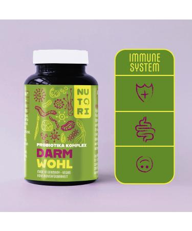 Nutori Probiotics Capsules - High Dose Lactic Acid Bacteria & Lactobacillus - 60 Capsules - Intestinal Health & Renovation - Made in Germany - Buy Online on GoSupps.com