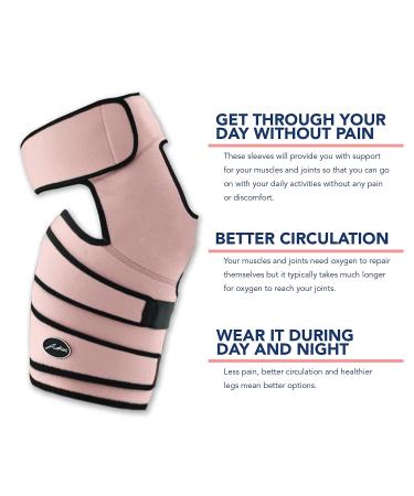 Stabilizing Hip Support Brace for Sciatica & Piriformis Syndrome Pain Relief - Thigh & Hamstring Compression Wrap - Doctor Developed - Women & Men - (S/M Pink) - Buy Online on GoSupps.com