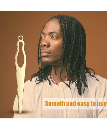 Dreadlocks Tool Set with Metal Gift Box - 5 Pieces for Locs Tightening and Extensions in Gold - Buy Online on GoSupps.com