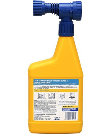 Zep Hose-End Outdoor Cleaner - 32oz (Case of 2) - Ideal for Outdoor Glass and Surfaces - Buy Online on GoSupps.com