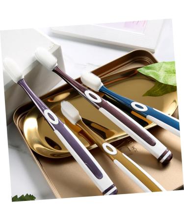 4Pcs Nano Toothbrush Set - Portable Extra Soft Manual Toothbrushes for Sensitive Care - Ideal for Adults | International Shipping Available - Buy Online on GoSupps.com
