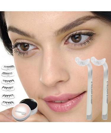 Lower Lash Stamp with Link | 2024 New Lower Eyelash Stamp | Bottom Lash Stamp for Lasting Lashes | Reusable Bottom Eyelash Stamp | Eye Makeup Tool | Natural Look for Make Up Beginner Transparent - Buy Online on GoSupps.com
