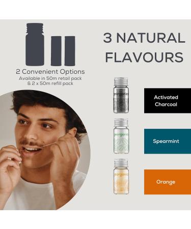 Georganics Vegan Dental Floss - Cruelty-Free Gluten-Free Orange 50m - Eco-Friendly Oral Care - Buy Online on GoSupps.com