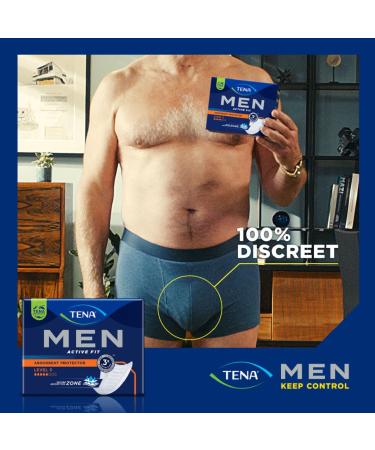 Tena Men Absorbent Screen Protector Level 3 Pads 8 Pieces | Best for Male Incontinence Fast International Shipping - Buy Online on GoSupps.com