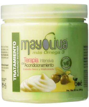 Boe Mayoliva Intensive Conditioning Therapy for Dry & Damaged Hair  8.5 Oz  8.5 Ounces 8.5 Ounce (Pack of 1)