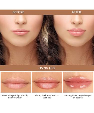 Lip Plumper Device | Manual Lip Enhancer for Natural Fuller Lips | Self-Suction Tool for Women | Perfect Girlfriend Gift - Buy Online on GoSupps.com