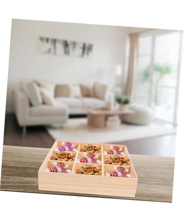Alipis 3pcs Storage Box Food Tray Fruit Serving Case Tea Organizer for Tea Bags Service Box Wood Desktop 27.80X27.80X6.00CMx3pcs As Shownx3pcs - Buy Online on GoSupps.com