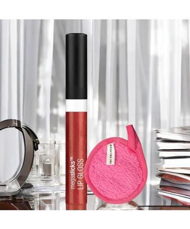 MegaSlicks Lip Gloss Red Sensation | Vegan Moisturizing Lip Stain with Vitamin E | Long-Lasting Cruelty-Free Makeup & Cleansing Cloth Bundle - Buy Online on GoSupps.com