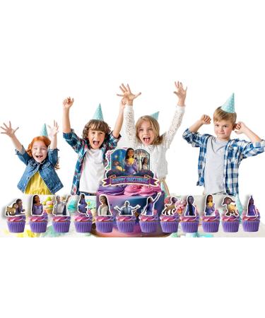 25 Pcs Wish Asha Cake Toppers for Girls Boys Wish Asha Cake Decorations Wish Asha Cupcake Toppers Wish Asha Birthday Party Decorations Supplies - Buy Online on GoSupps.com