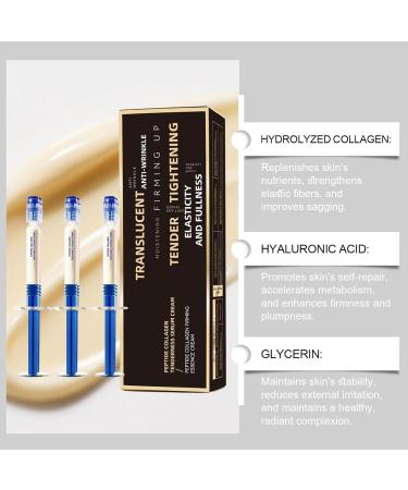  Grgowe 2PC Micromolecular Collagen Anti Wrinkle Lotion Face Serum Peptide Collagen Firming Essence Moisturizer Relieve Dryness Smooths Expression Wrinkles - Buy Online on GoSupps.com